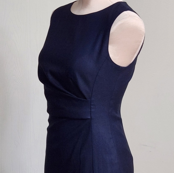 MaxMara Arley Side Pleat Wool Blend Dress - Picture 6 of 12